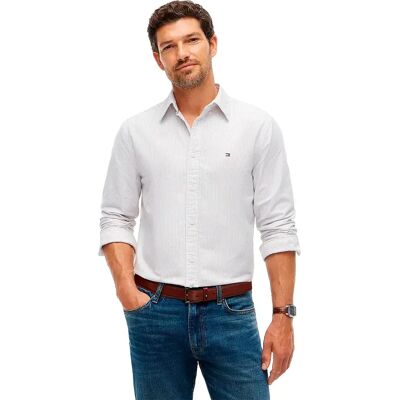 Tommy Hilfiger Chemise à Manches Longues Mw0mw36238 Sandalwood / Ivory Petal L Homme - Publicité Tommy Hilfiger Chemise à Manches Longues Mw0mw36238 Sandalwood / Ivory Petal L Homme - Publicité
