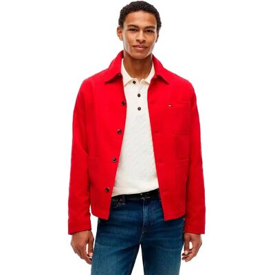 Tommy Hilfiger Chemise Surchemise Mw0mw44615 Medium Red M - Publicité Tommy Hilfiger Chemise Surchemise Mw0mw44615 Medium Red M - Publicité