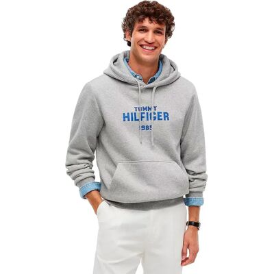 Tommy Hilfiger Sweat à Capuche Stack Regular Fit Light Grey Heather 2XL Homme - Publicité Tommy Hilfiger Sweat à Capuche Stack Regular Fit Light Grey Heather 2XL Homme - Publicité