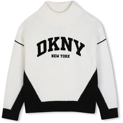 Dkny Pull D62897 White / Black 4 Années - Publicité Dkny Pull D62897 White / Black 4 Années - Publicité