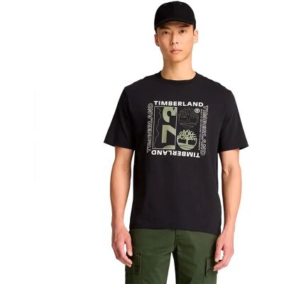Timberland T-shirt à Manches Courtes Double Logo Graphic Black M Homme - Publicité Timberland T-shirt à Manches Courtes Double Logo Graphic Black M Homme - Publicité