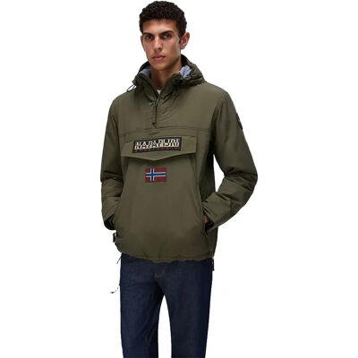Napapijri Veste Rainforest Pocket 2 Olive Night XS - Publicité Napapijri Veste Rainforest Pocket 2 Olive Night XS - Publicité