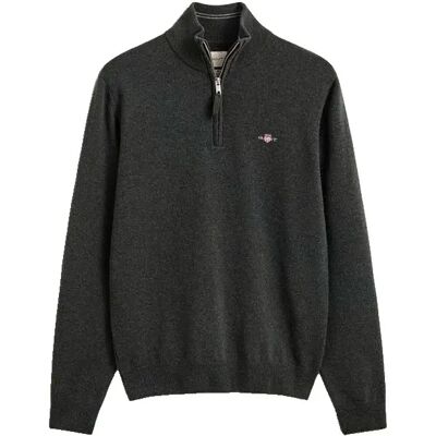 Gant Pull à Demi-zip 87313 Dark Moss Green S - Publicité Gant Pull à Demi-zip 87313 Dark Moss Green S - Publicité