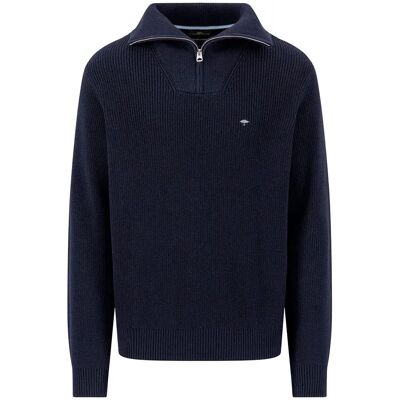 Fynch Hatton Pull à Demi-zip 1610902 Navy L - Publicité Fynch Hatton Pull à Demi-zip 1610902 Navy L - Publicité