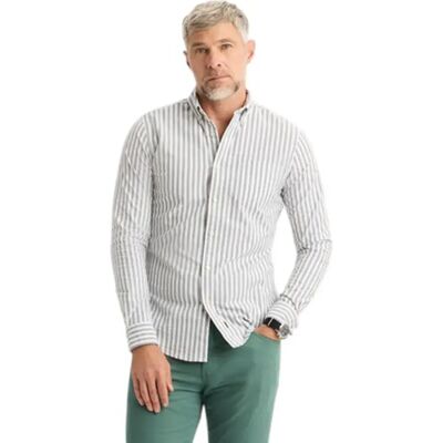 Dockers Chemise à Manches Longues T3 Oxford Slim Fit Lakeside Duck Green S - Publicité Dockers Chemise à Manches Longues T3 Oxford Slim Fit Lakeside Duck Green S - Publicité