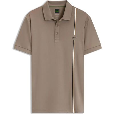 Boss Polo à Manches Courtes Toc Game 3 10280486 Green Light / Pastel Green M - Publicité Boss Polo à Manches Courtes Toc Game 3 10280486 Green Light / Pastel Green M - Publicité