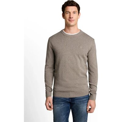 Tom Tailor Pull 1039810 Basic Knit Driftwood Taupe Melangé S - Publicité Tom Tailor Pull 1039810 Basic Knit Driftwood Taupe Melangé S - Publicité