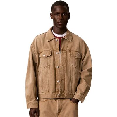Calvin Klein Jeans Veste En Jean Lv04rh758g Tigers Eye Smoke M - Publicité Calvin Klein Jeans Veste En Jean Lv04rh758g Tigers Eye Smoke M - Publicité