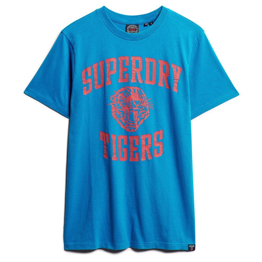 Superdry Track & Field Ath Graphic Short Sleeve T-shirt Bleu S Homme Bleu S male