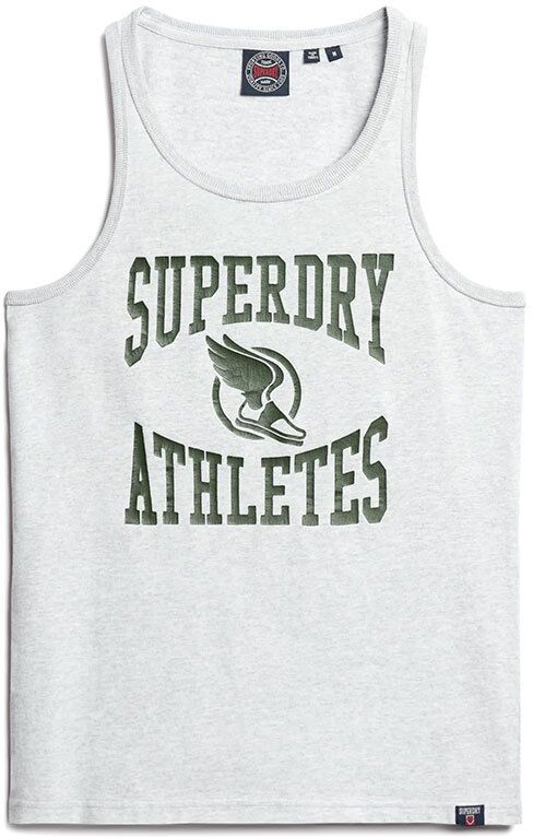 Superdry Track & Field Ath Graphic Sleeveless T-shirt Vert L Homme Vert L male