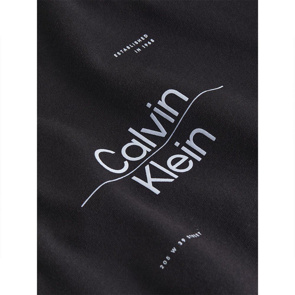 Calvin Klein Optic Line Logo Short Sleeve T-shirt Noir M Homme Noir M male