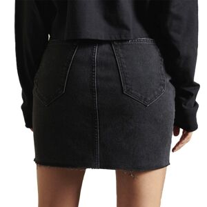 Superdry Denim Mini Skirt Noir 27 Femme Noir 27 female - Publicité