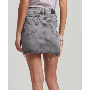 Superdry Vintage Denim Mini Skirt Gris 27 Femme Gris 27 female - Publicité