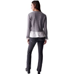 Salsa Jeans 2skins Sweater Gris S Femme Gris S female - Publicité