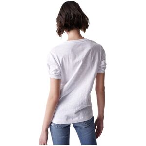 Salsa Jeans Mini Logo Short Sleeve T-shirt Blanc M Femme Blanc M female - Publicité