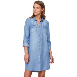 Vero Moda Robe à Manches Longues Silla Short Light Blue Denim L Femme - Publicité Vero Moda Robe à Manches Longues Silla Short Light Blue Denim L Femme - Publicité