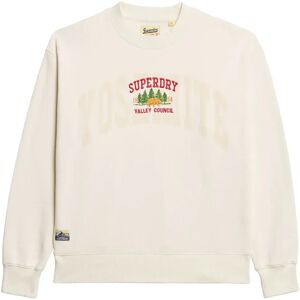 Superdry Sweat-shirt Travel Souvenir Loose Cream XS Femme - Publicité Superdry Sweat-shirt Travel Souvenir Loose Cream XS Femme - Publicité