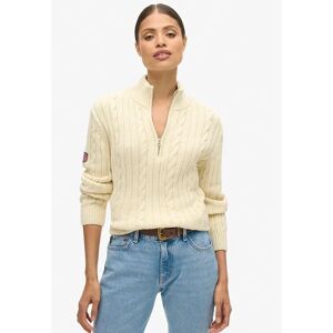 Superdry Pull Rugby Henley Cable Cream XL Femme - Publicité Superdry Pull Rugby Henley Cable Cream XL Femme - Publicité