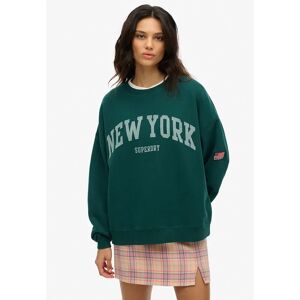 Superdry Sweat-shirt Athletic Oversized Dark Pine Green XS Femme - Publicité Superdry Sweat-shirt Athletic Oversized Dark Pine Green XS Femme - Publicité