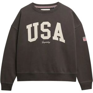 Superdry Sweat-shirt Athletic Relaxed Charcoal M Femme - Publicité Superdry Sweat-shirt Athletic Relaxed Charcoal M Femme - Publicité