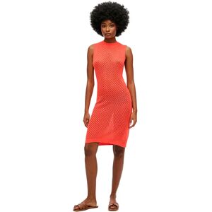 Superdry Robe Courte Sans Manches Chevron Crochet Hot Coral S Femme - Publicité Superdry Robe Courte Sans Manches Chevron Crochet Hot Coral S Femme - Publicité