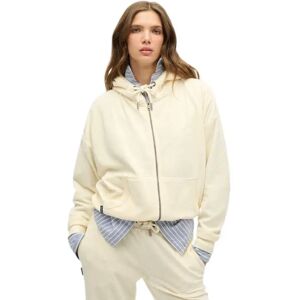 Superdry Sweat-shirt à Zip Velour Desert Bone Off White XL Femme - Publicité Superdry Sweat-shirt à Zip Velour Desert Bone Off White XL Femme - Publicité