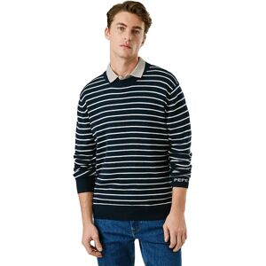 Pepe Jeans Pull Andre Stripes Dulwich Blue 2XL Homme - Publicité Pepe Jeans Pull Andre Stripes Dulwich Blue 2XL Homme - Publicité