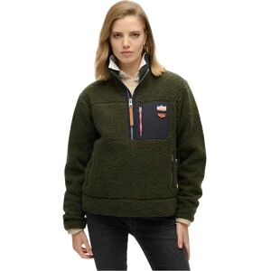 Superdry Sweat à Demi-zip Vintage Retro Army Khaki Green M Femme - Publicité Superdry Sweat à Demi-zip Vintage Retro Army Khaki Green M Femme - Publicité