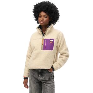 Superdry Sweat à Demi-zip Vintage Retro Oatmeal Beige XL Femme - Publicité Superdry Sweat à Demi-zip Vintage Retro Oatmeal Beige XL Femme - Publicité