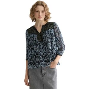 Scotch & Soda Blouse à Manches 3/4 Contrast Yoke Ikat Feather Blue 38 Femme - Publicité Scotch & Soda Blouse à Manches 3/4 Contrast Yoke Ikat Feather Blue 38 Femme - Publicité