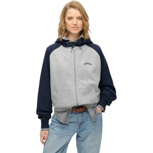 Superdry Sweat-shirt à Zip Essential Logo Oversize Glacier Grey Mrl / Richest Navy L Femme - Publicité Superdry Sweat-shirt à Zip Essential Logo Oversize Glacier Grey Mrl / Richest Navy L Femme - Publicité