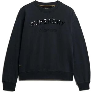 Superdry Sweat-shirt Premium Design Loose Fit Vulcan Black M Femme - Publicité Superdry Sweat-shirt Premium Design Loose Fit Vulcan Black M Femme - Publicité