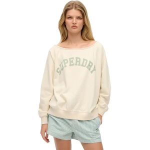 Superdry Sweat-shirt Athletic Essential Bardot Crew Desert Bone Off White M Femme - Publicité Superdry Sweat-shirt Athletic Essential Bardot Crew Desert Bone Off White M Femme - Publicité
