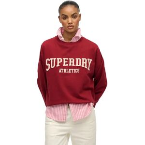 Superdry Sweat-shirt Athletic Essential Relaxed Applique Crew Bordeaux Red L Femme - Publicité Superdry Sweat-shirt Athletic Essential Relaxed Applique Crew Bordeaux Red L Femme - Publicité