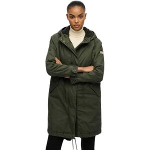 Superdry Parka Military Borg Fishtail Army Khaki S Femme - Publicité Superdry Parka Military Borg Fishtail Army Khaki S Femme - Publicité
