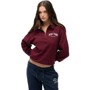 Superdry Sweat à Demi-zip Athletic Collared Port Red XL Femme - Publicité Superdry Sweat à Demi-zip Athletic Collared Port Red XL Femme - Publicité