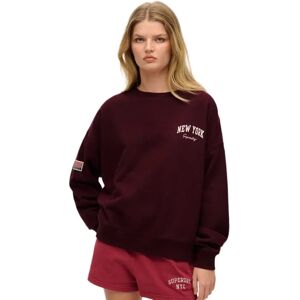 Superdry Sweat-shirt Athletic Relaxed Port Red M Femme - Publicité Superdry Sweat-shirt Athletic Relaxed Port Red M Femme - Publicité