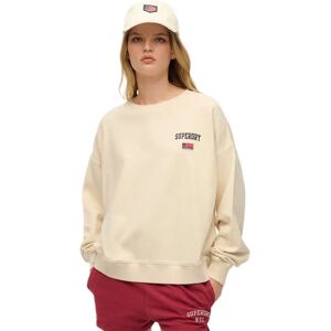 Superdry Sweat-shirt Athletic Relaxed Desert Bone Off White M Femme - Publicité Superdry Sweat-shirt Athletic Relaxed Desert Bone Off White M Femme - Publicité