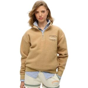 Superdry Sweat à Demi-zip Country Club Fleece Shaker Beige XS Femme - Publicité Superdry Sweat à Demi-zip Country Club Fleece Shaker Beige XS Femme - Publicité