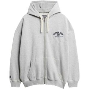 Superdry Sweat-shirt à Zip Athletic Ess Oversized Glacier Grey Marl XL Femme - Publicité Superdry Sweat-shirt à Zip Athletic Ess Oversized Glacier Grey Marl XL Femme - Publicité