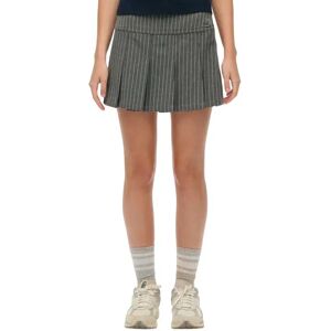 Superdry Jupe Courte Pinstripe Pleat Mini Grey Pinstripe L Femme - Publicité Superdry Jupe Courte Pinstripe Pleat Mini Grey Pinstripe L Femme - Publicité