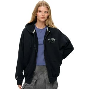 Superdry Sweat-shirt à Zip Athletic Essential Oversized Eclipse Navy / Off White M Femme - Publicité Superdry Sweat-shirt à Zip Athletic Essential Oversized Eclipse Navy / Off White M Femme - Publicité
