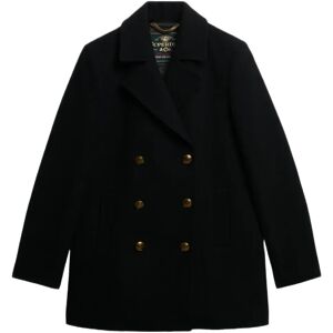 Superdry Manteau Double Breasted Pea Black XS Femme - Publicité Superdry Manteau Double Breasted Pea Black XS Femme - Publicité