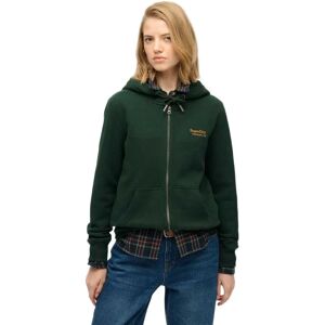 Superdry Sweat-shirt à Zip Essential Logo Enamel Green XL Femme - Publicité Superdry Sweat-shirt à Zip Essential Logo Enamel Green XL Femme - Publicité