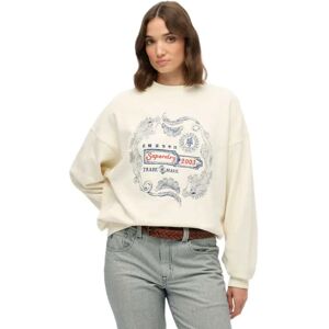 Superdry Sweat-shirt Tokyo Narrative Oversized Off White M Femme - Publicité Superdry Sweat-shirt Tokyo Narrative Oversized Off White M Femme - Publicité