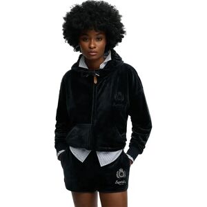 Superdry Sweat-shirt à Zip Country Club Velour Eclipse Navy S Femme - Publicité Superdry Sweat-shirt à Zip Country Club Velour Eclipse Navy S Femme - Publicité