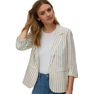 Vero Moda Blazer Rosie 3/4 Loose Gardenia / Black Pinstripes M Femme - Publicité Vero Moda Blazer Rosie 3/4 Loose Gardenia / Black Pinstripes M Femme - Publicité