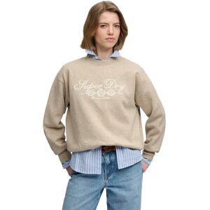 Superdry Sweat-shirt Country Club Crew Oatmilk Beige Marl S Femme - Publicité Superdry Sweat-shirt Country Club Crew Oatmilk Beige Marl S Femme - Publicité