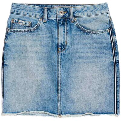 Jupe en Jean Mini Superdry - Bleu 28 Femme - Publicité Jupe en Jean Mini Superdry - Bleu 28 Femme - Publicité