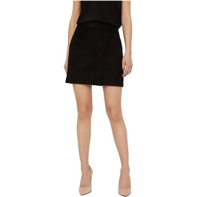 Vero Moda Jupe Donna Dina Faux Suede Noos Black XS Femme - Publicité Vero Moda Jupe Donna Dina Faux Suede Noos Black XS Femme - Publicité